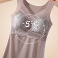 thumbnail image 2 of Soyumi Tank Tops Women Underwear Tops Sleeveless Undershirt for Women Cotton Camisole Warm Base Layer, Coffee, 2 of 4
