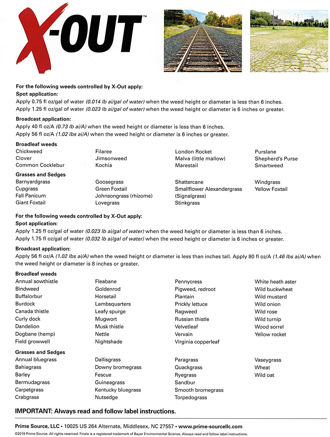 X-Out Herbicide (Finale)