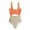Orange-01, variant on Lopeceal Women's Bathing Suit High Waisted Cut Out Monokini One Piece Swimsuit
