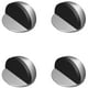 thumbnail image 1 of Pack de 4 topes de puerta con base de acero inoxidable, base de tope de puerta pesada, 1 of 6