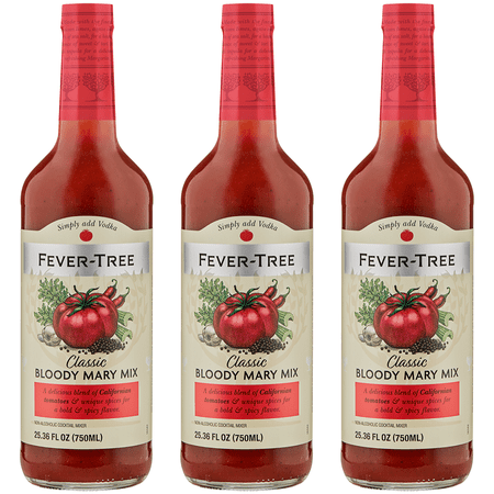 Fever Tree Classic Bloody Mary Mix - Mixer - Refreshing Beverage for Cocktails & Mocktails 750ml Bottles