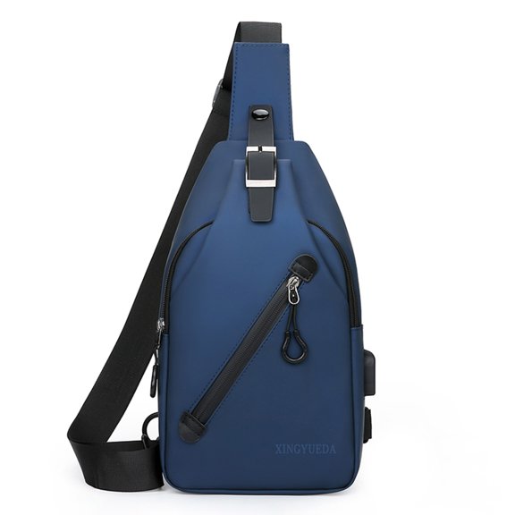 Men's Fashion Chest Sling Backpack Multifunctional Crossbody Daypack Back to School Bag for Men