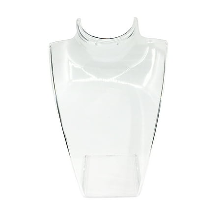 Sonceds Acrylic Jewelry Necklace Pendant Earrings Plastic Mannequin Bust Display Stand Organizer Holder