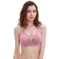 thumbnail image 2 of Xmarks Nursing Bra Wireless Deep V Neck Maternity Nursing Bra Bralette Sleeping Breastfeeding with Extra Extenders, 2 of 5