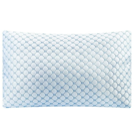 

Cooling Memory Foam Pillow Ventilated Soft Bed Pillow with Cooling Gel Infused Memory Foam Heat Moisture Reducing Cooling Fiber Breathable Machine Washable