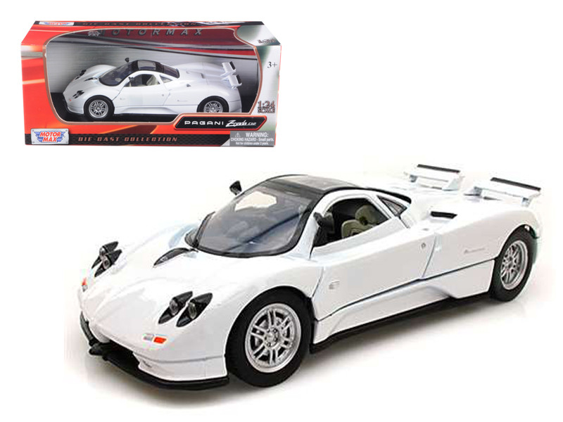 Motormax Pagani Zonda C12 F Modellauto 1/24 – Schwarz, Mit öffnenden Türen