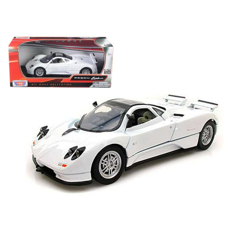 Pagani Zonda C12 1/24 ダイキャストモデルMOTOR MAX Pagani Zonda C12 White 1/24 Diecast Car Model by Motormax