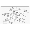 Genuine OE Mitsubishi Seat Back Assembly - MR986161YC