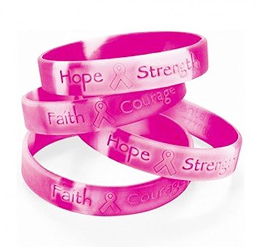 Fight Like a Girl They All Matter Silicone Wristband Bracelets 10-Pack Assorted Colors Individually Packaged