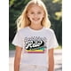 thumbnail image 1 of Girls' Summer Casual Cotton T-Shirt - Cotton Round Neck Tee with "Hello Kindergarten" Print, Vibrant Colors & Stars Design for School, Playdates & Casual attire, Cute T Shirts, 1 of 7