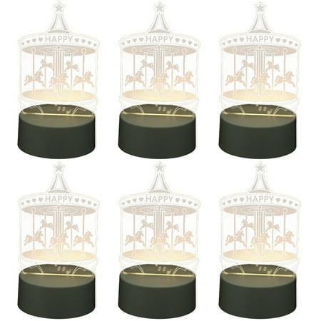 

Etereauty Light Night Lamp 3D Christmas Table Led Usb Desktop Room Kids Baby Visual Lovely Illusionparty Romantic Unique Chic