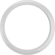 Bass Drum O's Hole Reinforcement Template - 5", White