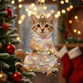 thumbnail image 6 of Summercome Cat Christmas Ornament - Graceful Acrylic Fat Orange Cat Gifts - Cats Ornaments for Christmas Tree - Christmas Decor - Home Party - Cute Gift for Animals Lover, 6 of 6