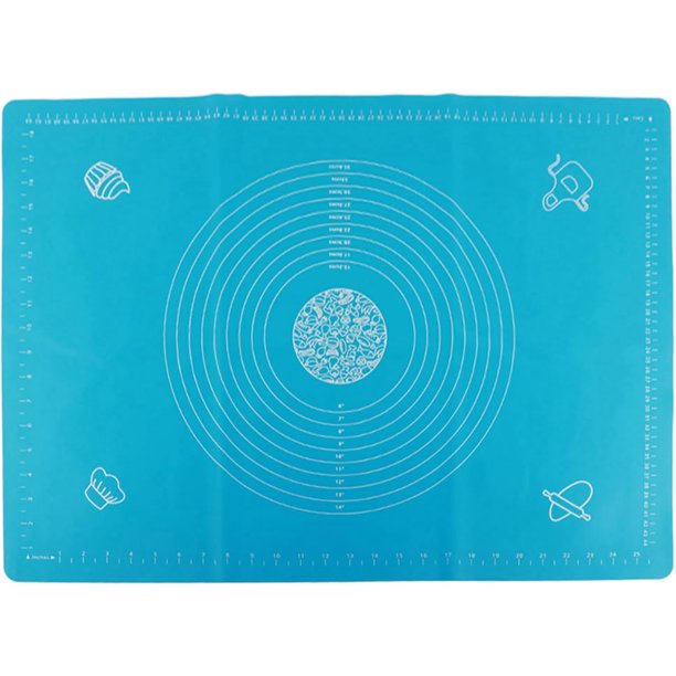 Alfombrilla para Amasar, Tapete de Silicona para Hornear Antiadherente Tapete para Amasar con Escamas Claras, para Hornear Pasteles Pan Galletas y Pizza (50 * 70cm)