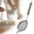 thumbnail image 2 of JoyMoreHome Stainless Steel Kitchen Fine Mesh Food Strainer and Hot Pot Skimmer with Long Handle for Skimming, Cooking, Frying, Grease, Gravy and Foam, 2 of 6