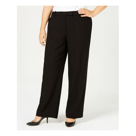 UPC 887345738429 product image for CALVIN KLEIN Womens Black Wear To Work Straight leg Pants Petites 20P | upcitemdb.com