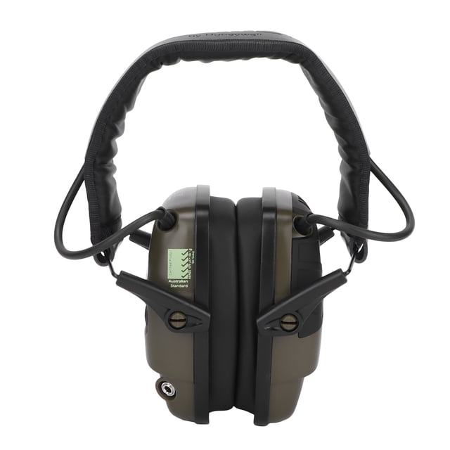 Cache-oreilles de Protection, Cache-Oreilles Pliables Compacts Confortables Multifonctions pour Chasse, Événements Sportifs, Projets de Menuiserie Noir, Vert