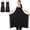 Black, variant on Fiykzur 2 Pcs Plus Size Chef Apron, Unisex Professional Apron with 2 Pockets for Cooking, Work, Baking (Larger Size)