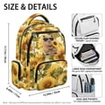 thumbnail image 7 of Jeiento 17 Inch Kids School Backpack Lightweight Large Capacity Sunflower Capybara Bookbag Water-Resistant Polyester Bag for Elementary Boys Girls, Travel, Hiking, 7 of 7