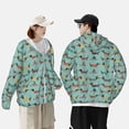 thumbnail image 4 of Vsdgher Chemise à Capuche Imprimée Teckel d'Hiver pour Hommes et Femmes, Protection Solaire à Manches Longues pour la Pêche et la Course - Grande Taille, 4 of 7