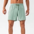 thumbnail image 2 of Mens Ligero Senderismo Pantalones Deportivos de Color Sólido Ligero Respirable Casual Corriendo Al Aire Libre Senderismo Bolsillo Cordón Pantalones Cortos, 2 of 9