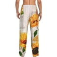 thumbnail image 3 of Bingfone Sunflower 5 Mens All Over Print Sleep Pajama Pants-Large, 3 of 9
