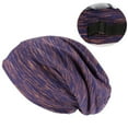 thumbnail image 3 of Yesbay Cap Lightweight Breathable Adjustable Satin Lined Sleep Slouchy Cap for Women Hair Cover Bonnet,Purple, 3 of 8