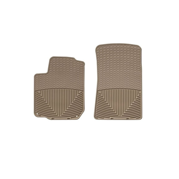 WeatherTech All-Weather Floor Mats compatible with TT, Golf, Golf GTI, Jetta, Allroad Quattro, Cabrio - 1st Row (Driver & Passenger), Tan