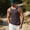 Gray, variant on Mens Slim Fit Tank Tops Basketball Sleeveless Round Neck Athletic Workout Gym Vest Top Fashion Hip Hop Tee Wine 2XL