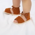 thumbnail image 2 of FDDMis Baby Shoes 12-18 Months Baby Size 3 White Baby Ballerina Shoes for Girls 4-6 Girls Size 10 Shoes Boys Shoes Size Little Kid Fancy Shoes, Brown 0-6 Months, 2 of 9