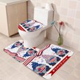 thumbnail image 6 of HengDidi 4th of July Independence Day Bathroom Set Cushion Set 3PC Patriotic Toilet Cover & Shower Mat Combo with Secure Grip, Red White Blue Decor for Holiday Home Styling, 6 of 6
