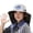 Dark Gray, variant on Summer Solar Powered Cooling Fan Safari Hat with UPF 50 UV Protection Wide Brim Outdoor Fishing Headwear Black