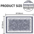 thumbnail image 2 of TECHVIDA Bathroom Rugs,Non-Slip Ultra Soft Bath Mat,Soft Absorbent Bathroom Rug and Bath Mat,Machine Washable,(18"x26",Dark Grey and White), 2 of 9
