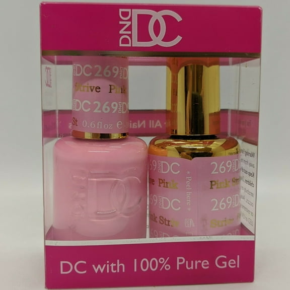 DND - DC Duo Soak off Gel & Matching nail polish, #269 - Pink Strive