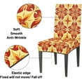 thumbnail image 3 of Tribals Floral Chair Covers for Dining Room Set of 4, Washable Spandex Parsons Slipcovers, Removable Kitchen Chair Cover, Stretch Seat Protector for Home Party Hotel, 3 of 6