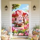 thumbnail image 5 of CaiYueKe Easter Door Cover Curtain Decoration for Spring Holiday Party, Bunny Egg Themed Hanging Door Banner Wall Decor, Festive Home Indoor Outdoor Welcome Sign with Religious Cross Pattern, 5 of 7
