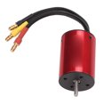 thumbnail image 3 of Motor sin escobillas de 3200 KV mecanizado CNC de 4 polos de torsión de aleación de aluminio para coches RC de 1/14 y 1/16., 3 of 14