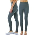 thumbnail image 2 of ToBeInStyle Women's Medium Weight Classic Breathable Cotton Legging - Charcoal - X-Large, 2 of 7