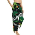 thumbnail image 2 of Disketp Dinosaur Skeleton Print Women'S Comfy Pajama Pants Casual Drawstring Palazzo Lounge Wide Leg Pants, 2 of 9