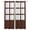 Brown, variant on Dark Brown Wood Screen Blackout Curtains for Bedroom Living Room Darkening Curtains 63 Inches Long Farmhouse Country Wood Frame Window Curtain 2 Panels Set Window Treatment Grommet Drapes 42"x63"
