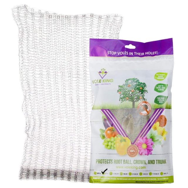 Cestas para plantas VOLE KING Gopher Vole, 1 litro, paquete de 4 unidades, de acero inoxidable
