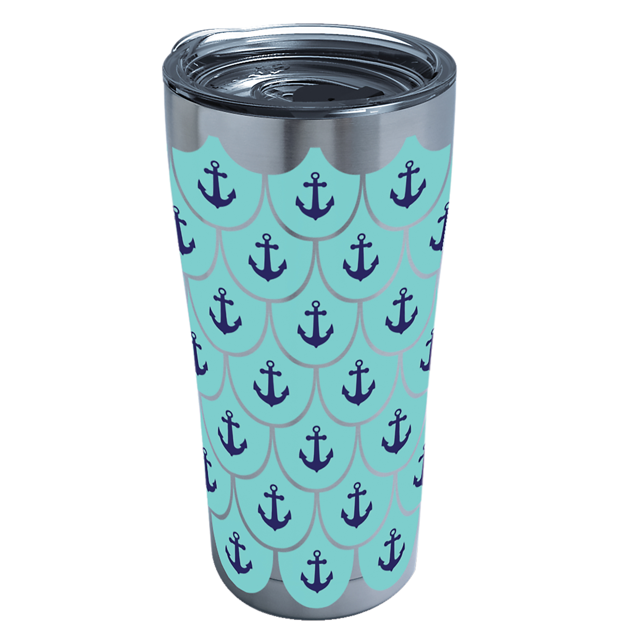Tervis Anchors & Scallops Pattern Triple Walled Insulated Tumbler