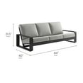 thumbnail image 4 of Lounge Sofa, Gray, Aluminum, Outdoor Patio Balcony Cafe Bistro Garden Hospitality Restaurant, Modern Contemporary, HB37967, 4 of 9