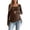 Brown, variant on Maternity Ribbed Knit Tops for Women Round Neck Long Sleeve Fitted Blouse Adjustable Side Drawstring Ruched Pregnancy Shirt for Fall Winter Daily Wear