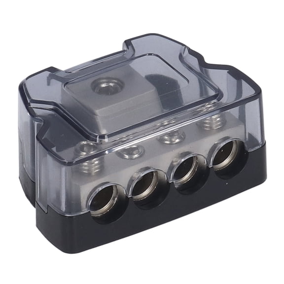 Audio Amplifier Power Distribution Block, 4,Way, High,Performance Copper  Stable Ground