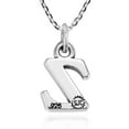 thumbnail image 5 of Trendy Favorite Letter 'Z' Sterling Silver Pendant Necklace, 5 of 6