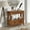 Brown, variant on Direct Wicker UBS-W120246663 36'' Farmhouse Pine Wood Console Table Entry Table with 4 Drawers and 1 Storage Shelf (Brown)