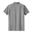 thumbnail image 2 of Big Size Fall Leaves Ladies Big Size Heavyweight Cotton Pique Polo Graphic Shirt - Oxford Grey XL, 2 of 2