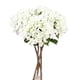 thumbnail image 1 of Ramo de flores de hortensias artificiales, flores de seda, decoración del hogar para fiesta nupcial (blanco), 1 of 2