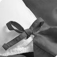 thumbnail image 4 of Organic Cotton Duvet Cover Set - 300 Thread Count - Percale Weave - King/Cal King, Gray, 4 of 5